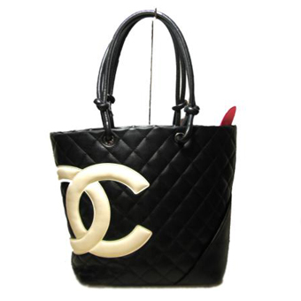 CHANEL シャネル カンボンライン コピー CH-BAG084  トートバッグ ブラック レザー